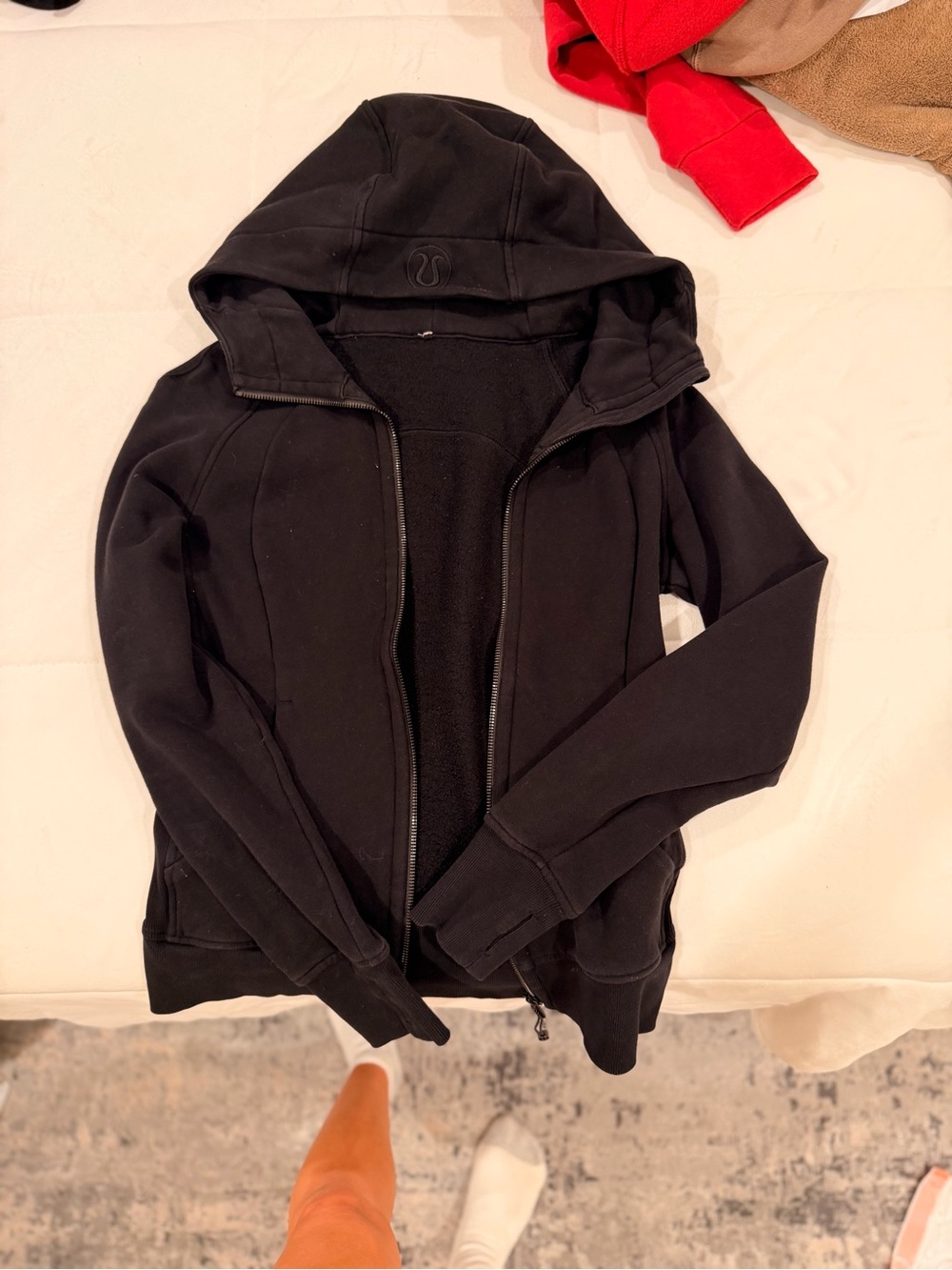 lululemon athletica Black Hooded Full-Zip Utility Jacket